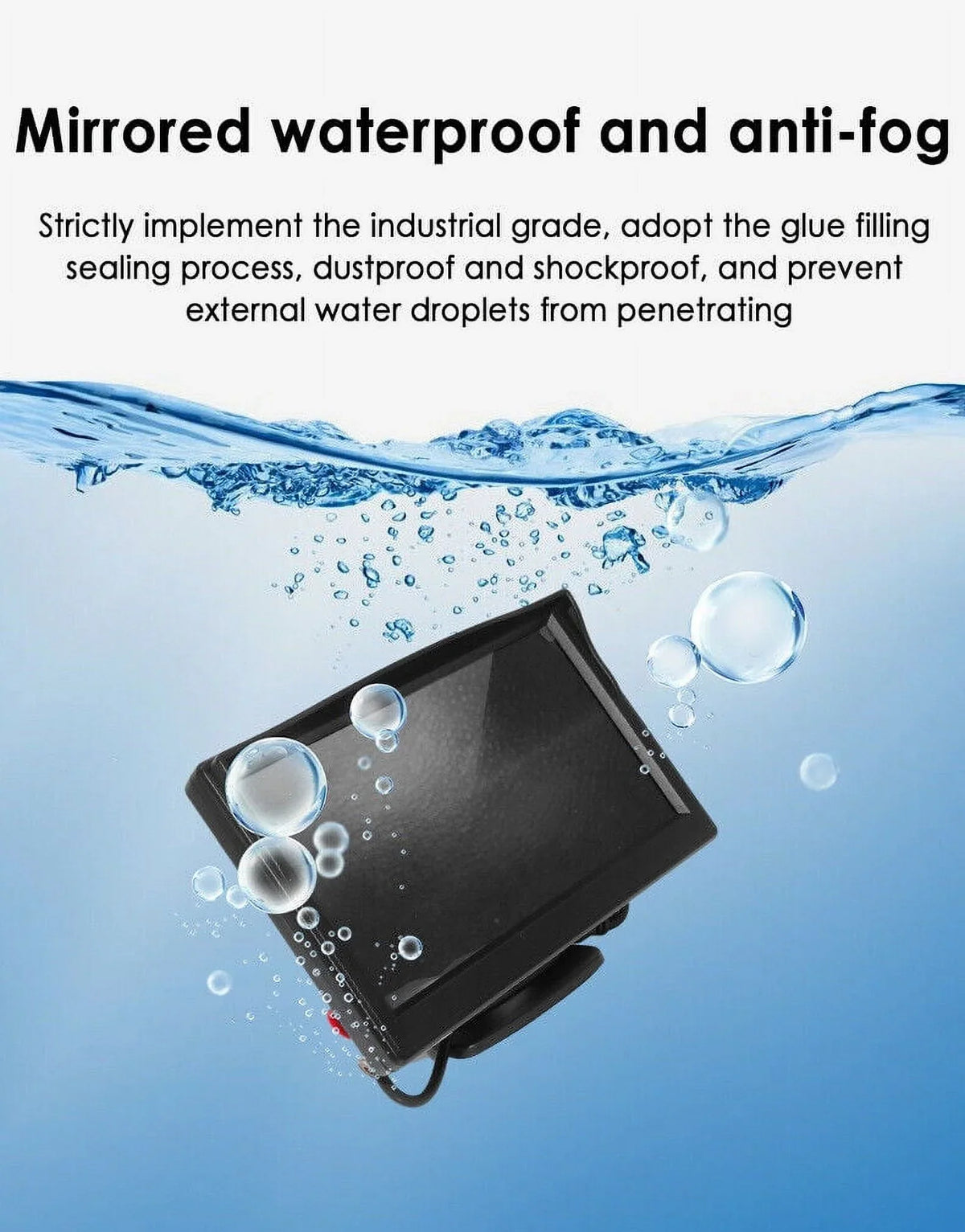 Monitor 5" Night Backup Paddsun Rear Waterproof View Vision Wireless HD Kit Camera Car