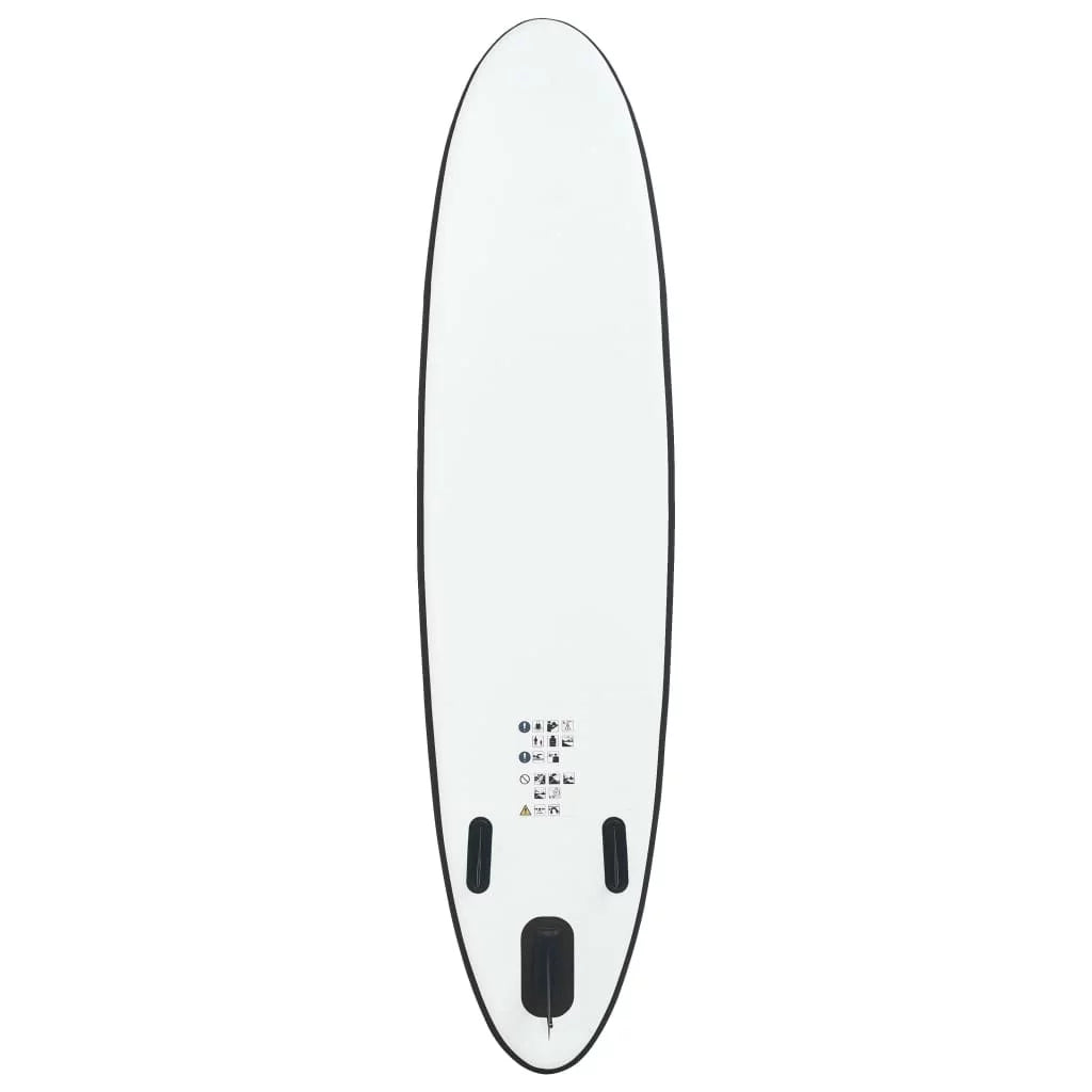 Timeless Inflatable White in Paddle and Stylish Black Set Stand Board Up