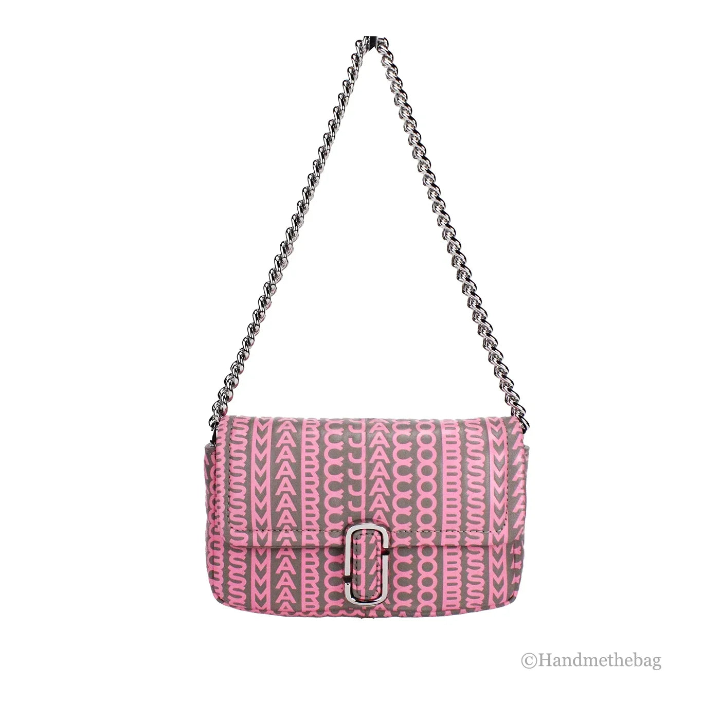 Shoulder Marc Monogram Crossbody Jacobs Pink Bag Neon J Marc Mini The Leather