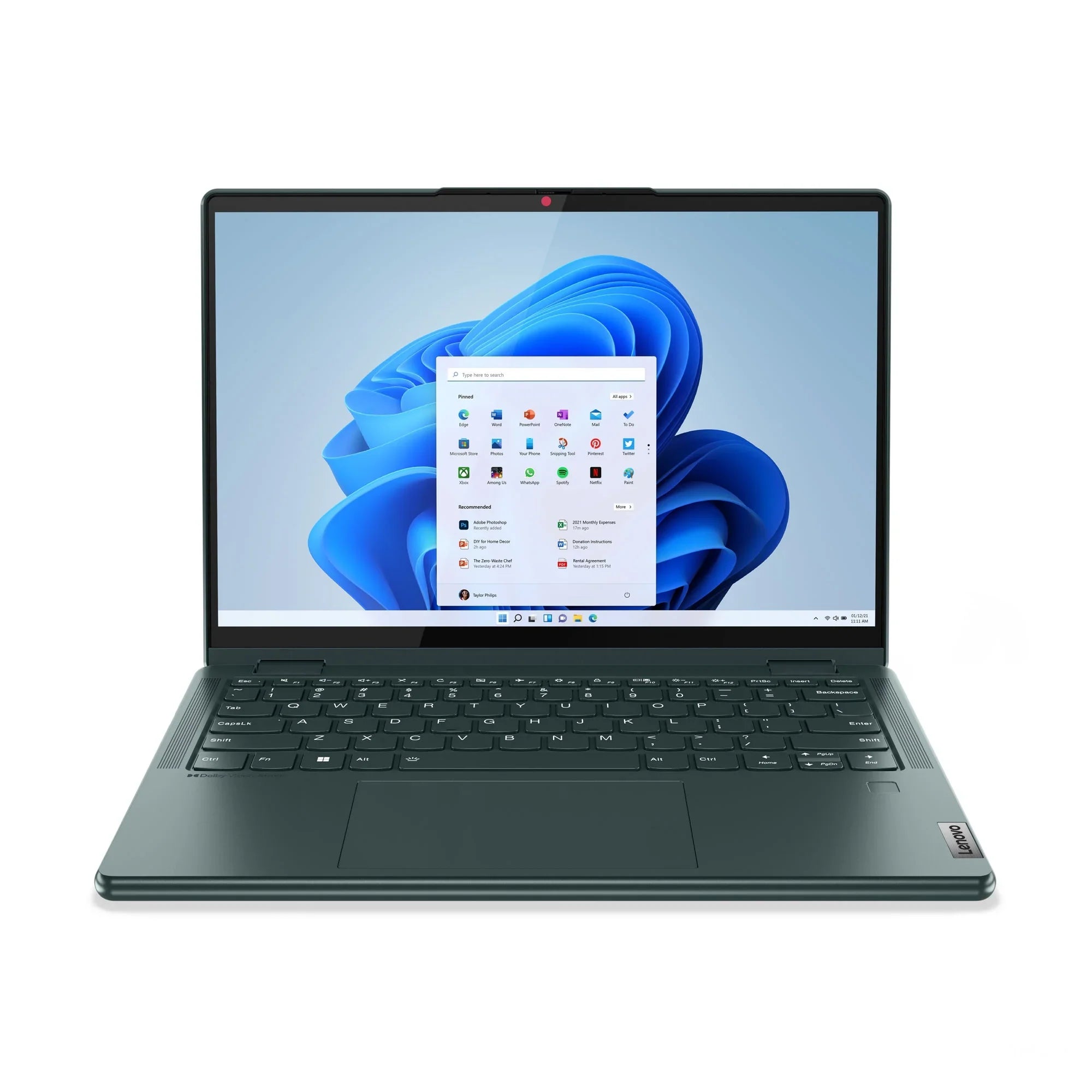 13.3" IPS Ryzen Notebook 512GB Radeon, 8GB, 5700U, Lenovo 6 AMD Laptop, 7 60Hz, Yoga