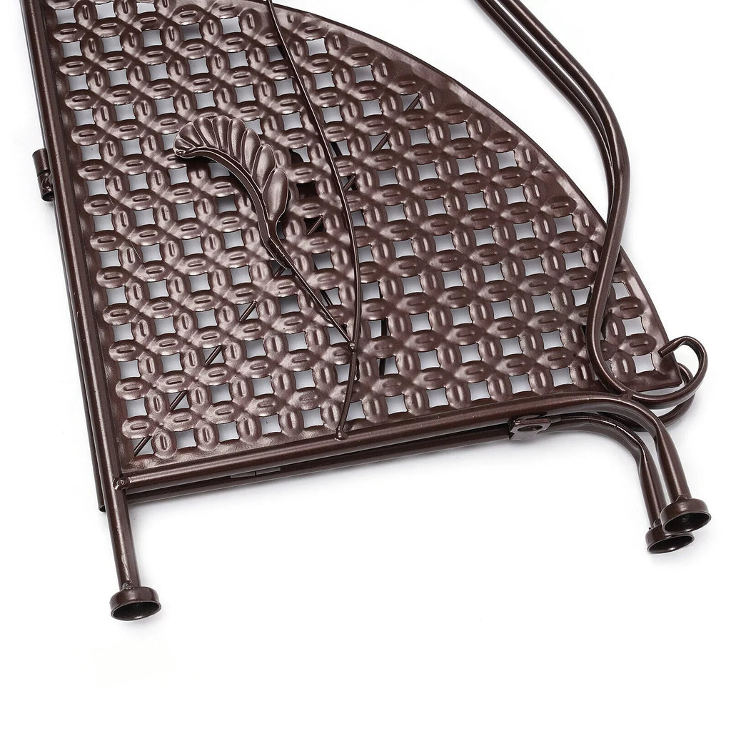 4-Tier Corner Rack Folding Shelf Pot Plant Storage Balcony Stand Flower