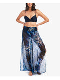 Print Up CINCHED ROY RACHEL RACHEL Navy Women's Cover L Zebra SHEER Swimsuit