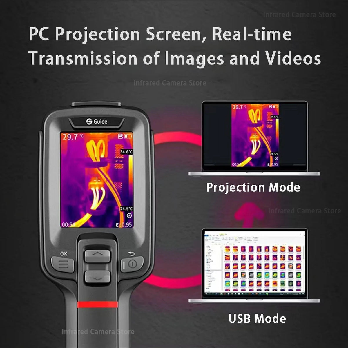 Camera Electrical Camera Circuit Thermal Inspection Car for Guide Repair Imager HVAC Infrared Thermal PCB Thermographic PC210