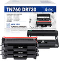 Set MFC-L2710DW DCP-L2550DW Cartridge Toner TN-760 1x ) Unit Compatible Toner, MFC-L2690DW Drum TN760 Unit (3x DR730 Brother Drum DR-730 for Printer and HL-L2350DW