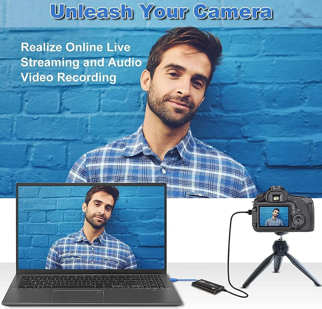 , Capture Works Capture 3.0 60FPS for Streaming Recording, Card, Live,Support for 1080P Audio Adapter 4K Video X-Box/OBS/Camera/PC Game Card, Device Recorder Video Capture USB