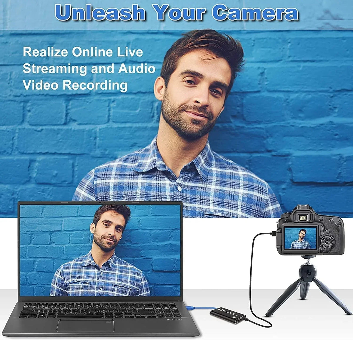 , Capture Works Capture 3.0 60FPS for Streaming Recording, Card, Live,Support for 1080P Audio Adapter 4K Video X-Box/OBS/Camera/PC Game Card, Device Recorder Video Capture USB