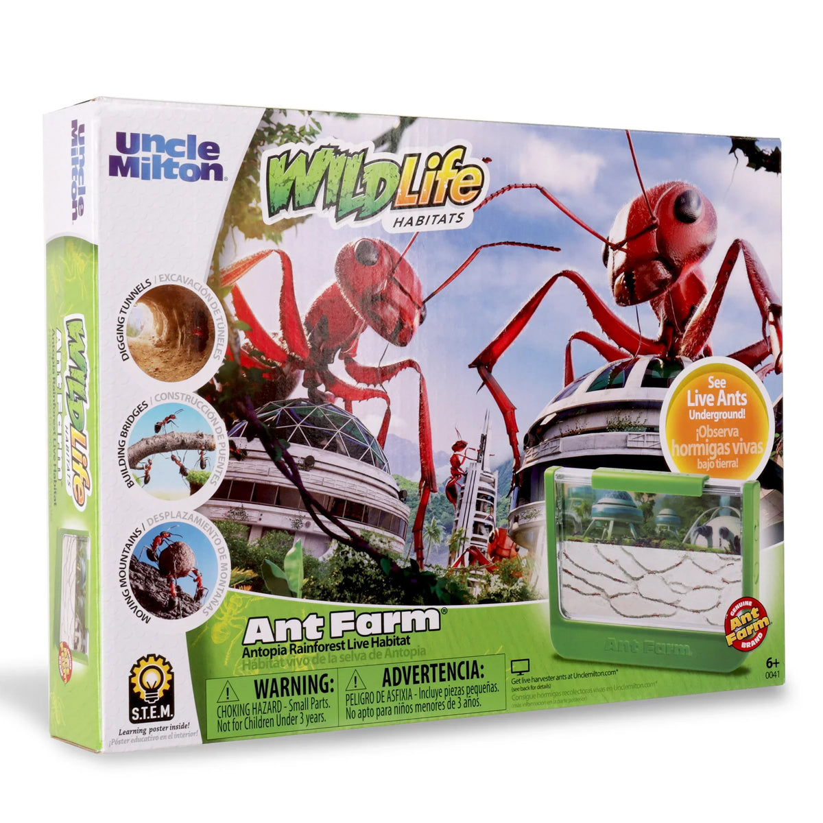 Educational Milton Scientific - Toy Green Uncle - - Farm Rainforest Ant