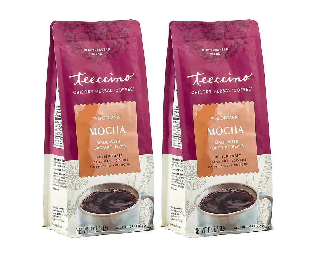 Coffee (Pack Medium Ground, ounce Teeccino Mocha 11 6) Roast of Herbal Chicory
