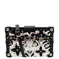 Crossbody Leather Malle VUITTON Print Pre-owned LOUIS Graphic Bag Black/Multicolor Petite