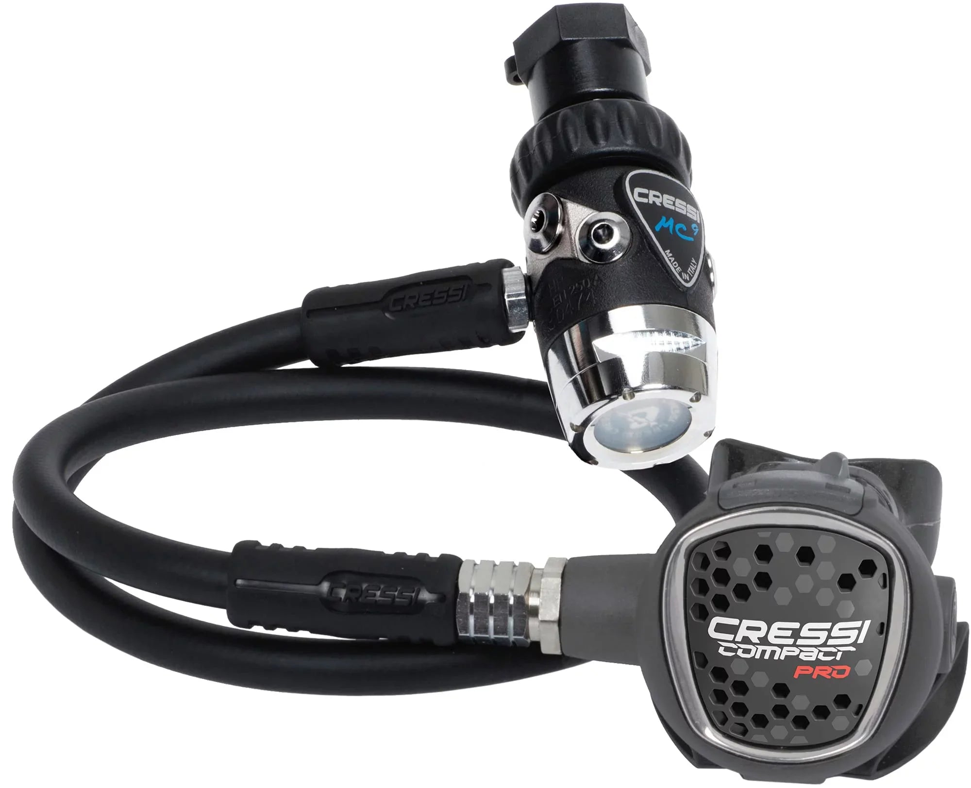 Compact Travelers and Scuba - Stage Diaphram Pro: Ideal MC9-SC/Compact Italy Hyperbalanced for Stage, - in Cressi Made Regulator Beginners 1st 2nd Diving