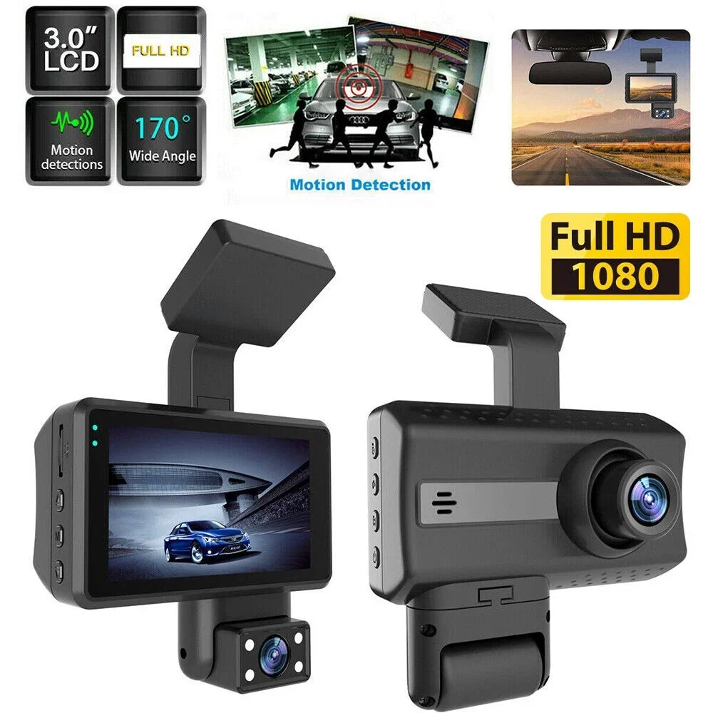 Dual Front 1080P Dash Cam Sensor Car DVR Camera Recorder Onemayship G Lens Video Rear and