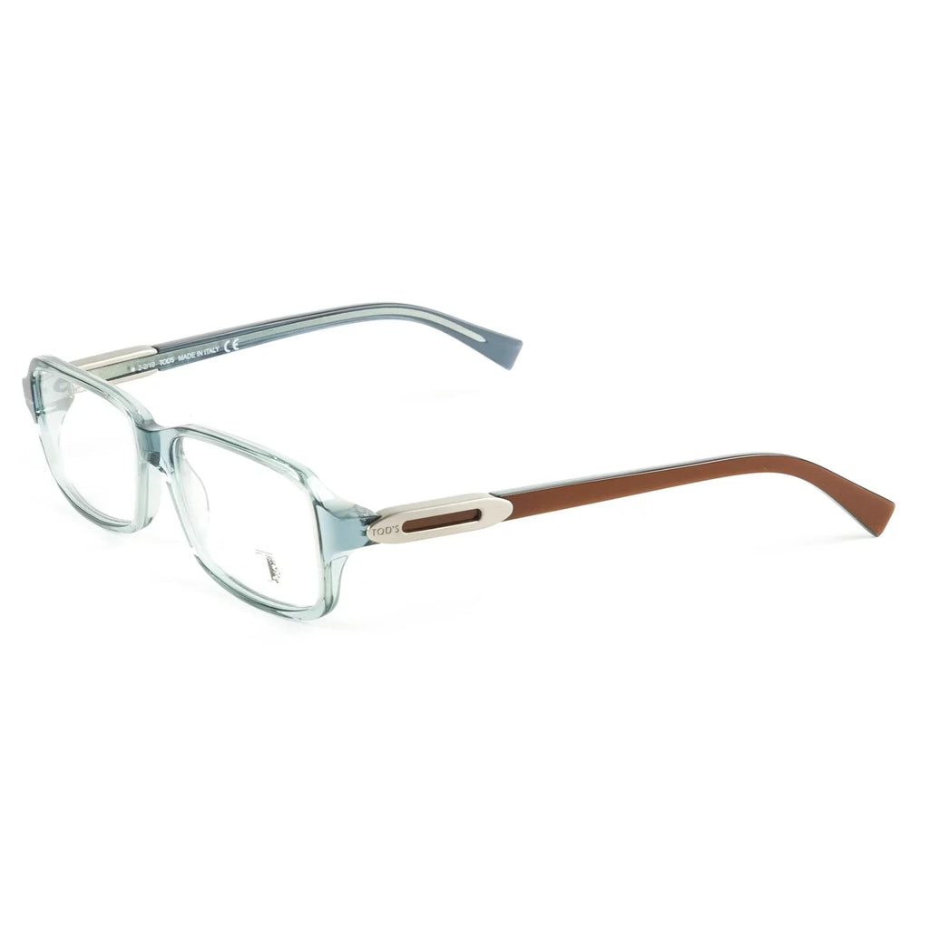 52mm Acetate TO5018 Frames Turquoise Transparent Eyeglass Rectangular Tod's