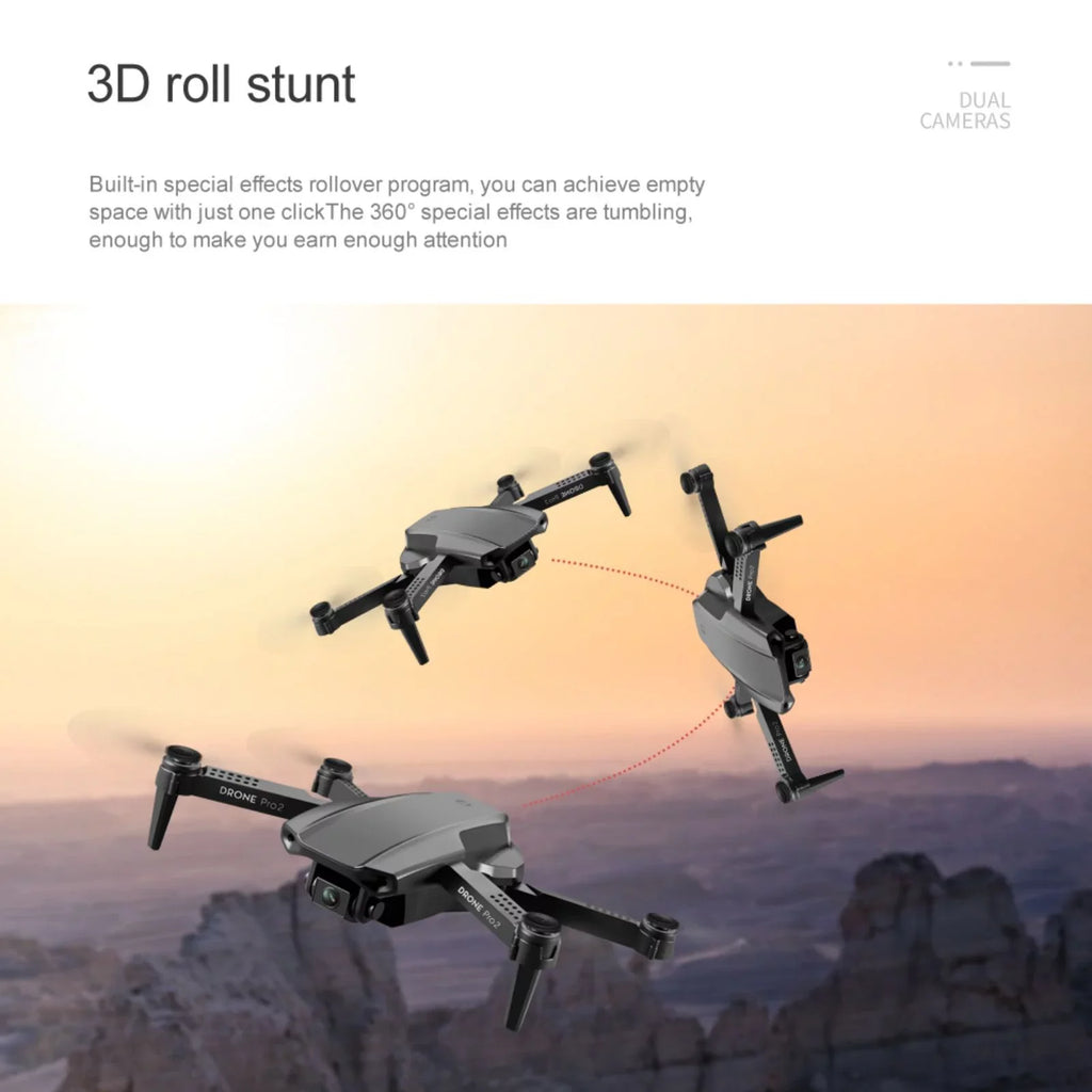 PRO HD Camera Drone GPS RC FPV Foldable Dqacd Drone 2021 E99 WiFi Dual 4K New