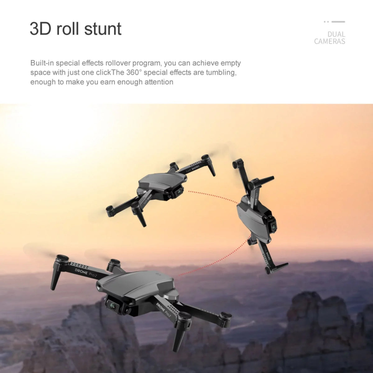 PRO HD Camera Drone GPS RC FPV Foldable Dqacd Drone 2021 E99 WiFi Dual 4K New