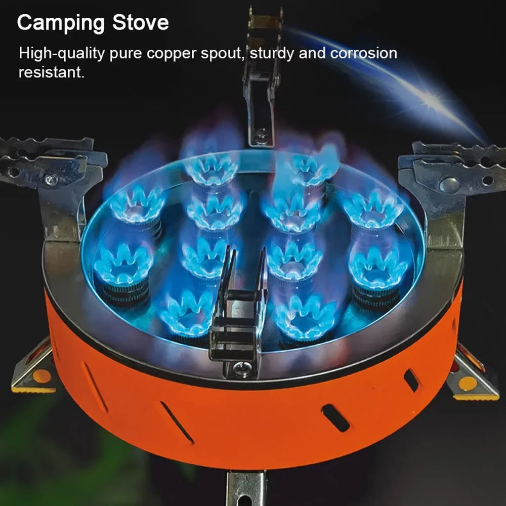 Core Windproof Piezo Stove, 12 Zyzy Adjustable Ignition, Camping Valve with Backpacking Stove