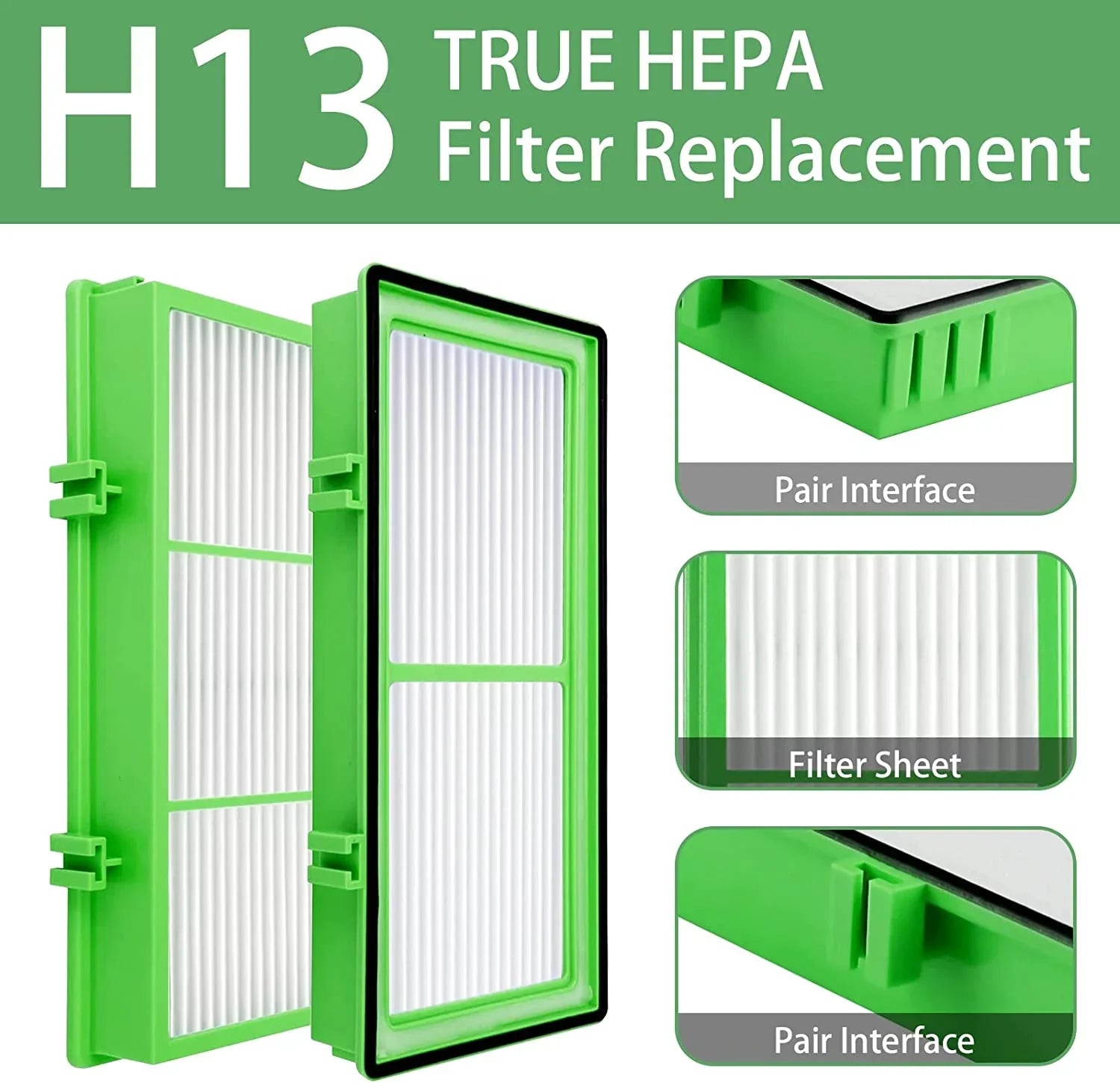 with HEPA HAPF300AHD True HEPA 8 Remover Parts Remover, Allergen HEPA Air HAP242-NUC HAPF300AH-U4R HAPF30AT compatible Pre True Purifier, Aer1Series Filter) True & Filter + Holmes (4