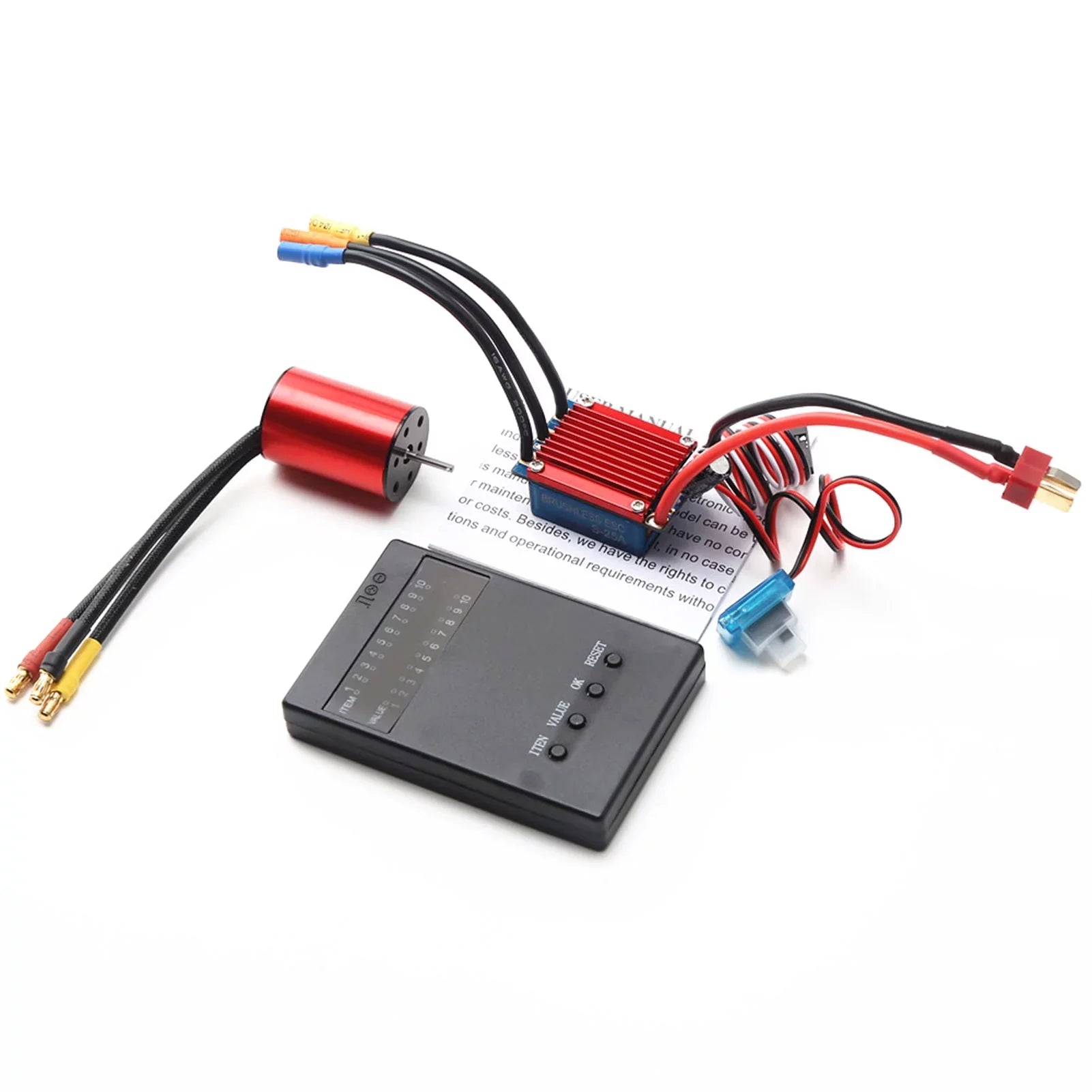 Motor 25A Brushless Brushless 118 4800KV 4P RC Servo Truck Sensorless Programming Speed Car Electric Controller for 116 S2435 2.2KG ESC