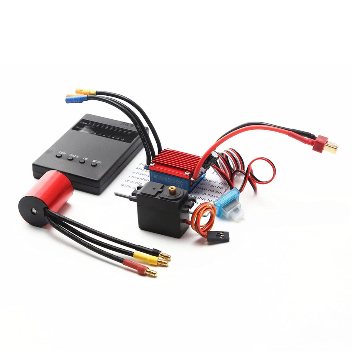 Motor 25A Brushless Brushless 118 4800KV 4P RC Servo Truck Sensorless Programming Speed Car Electric Controller for 116 S2435 2.2KG ESC