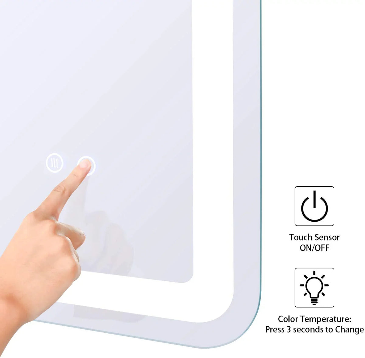 Mirror Anti-Fog 28 Bathroom Transparent Vanity 36 x Light(Horizontal/Vertical), Deluxe White/Warm Dimmable Wall Large with Makeup LED Inch Simple
