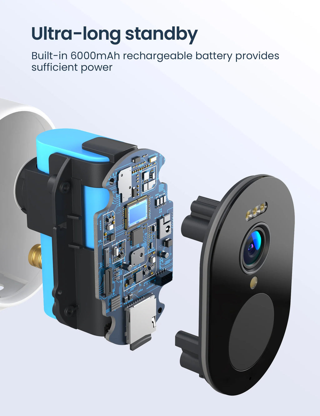 Security up Surveillance Sound 128GB, Night Camera, Vision, Hub to Outdoor with Waterproof,Color 1 Camera,1080P IP66 Storage Wireless Light Cam Alarm,