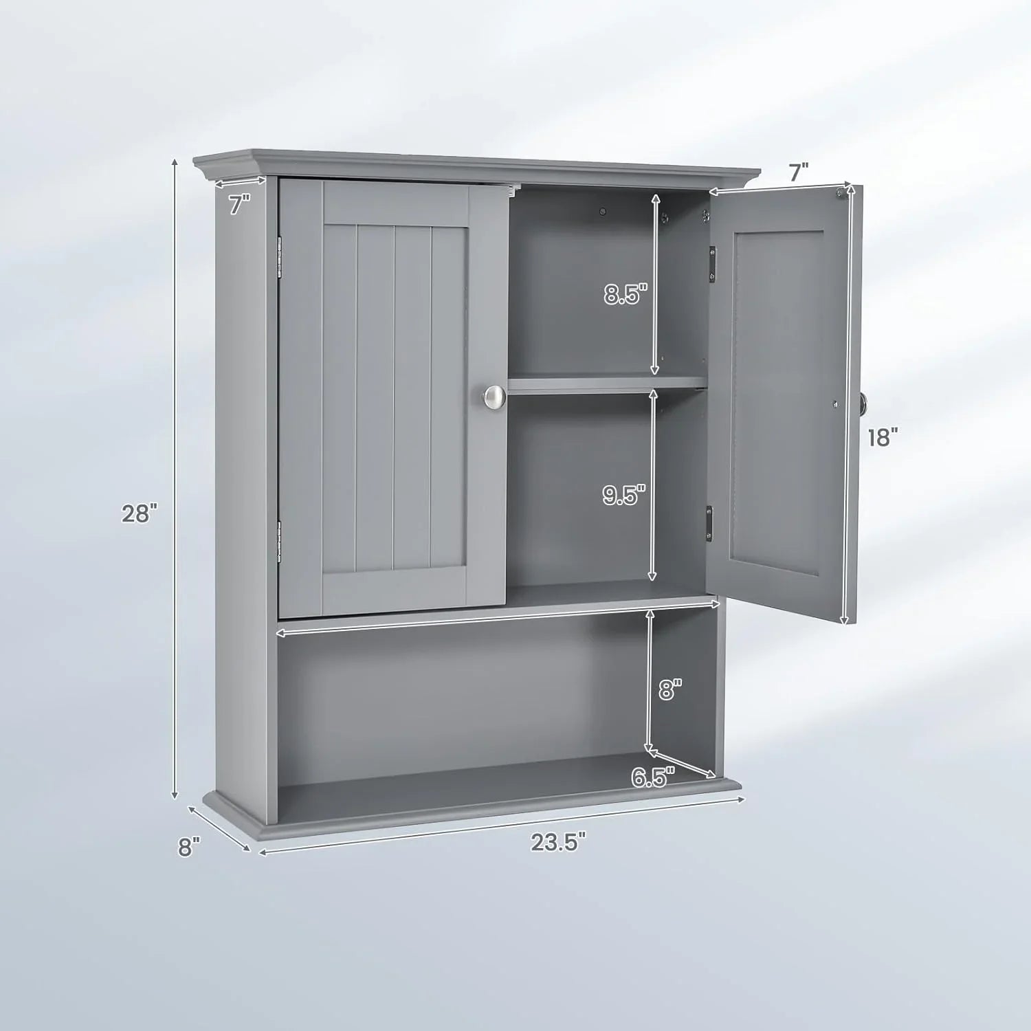 Wall Kitchen with Hanging Cabinet, Room, Cabinet Wall Cabinet Shelves, Bathroom Bathroom & Multipurpose Doors Cabinet, Wooden Medicine Bathroom Storage Living Mounted Grey Storage for