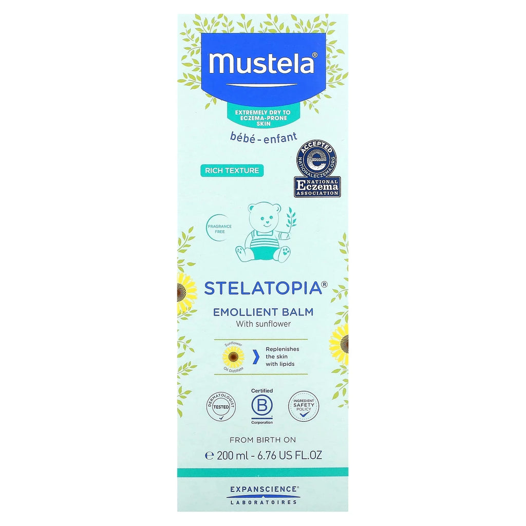 Balm (200 oz Mustela, Stelatopia, Sunflower, 6.76 Emollient fl with ml)
