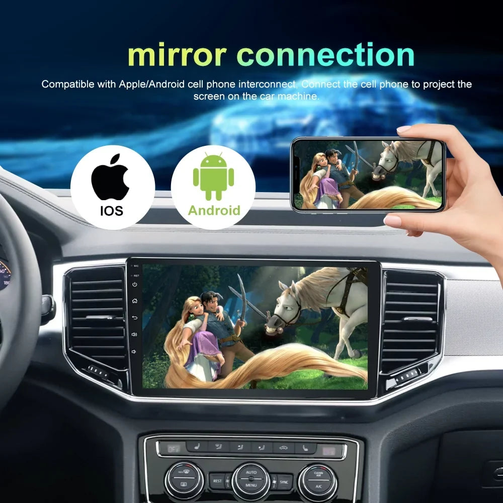Camera with Head Backup Unit Tacoma Carplay GPS 2016-21 For 13 Toyota N300 4+32GB Android Bluetooth Radio