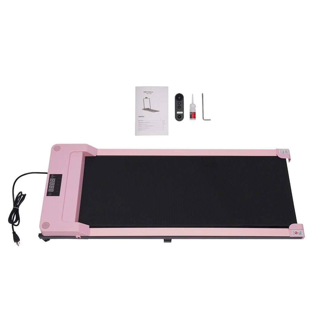 Portable Running Fitness Treadmill Eletric Workout Machine Desk Under Walking