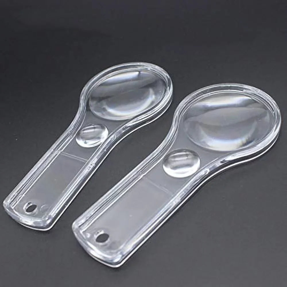 Magnifying Kids, Science Mini for Outdoors, 10X Glasses Reading, Observation Classroom, Plastic Lens Hand-held 24 Pack Magnifier Hand