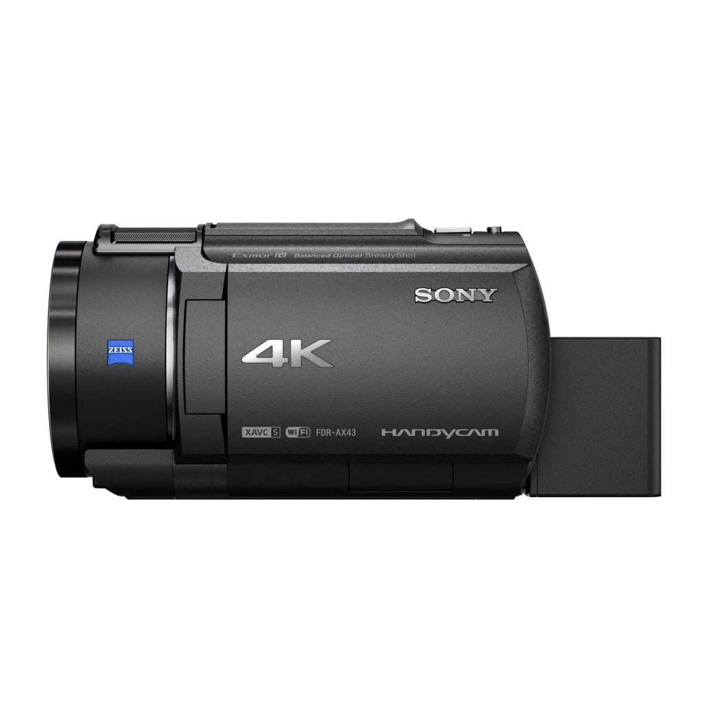Accessory Bundle and Bag, Sony Camcorder UHD Tripod FDR-AX43 4K Handyman with