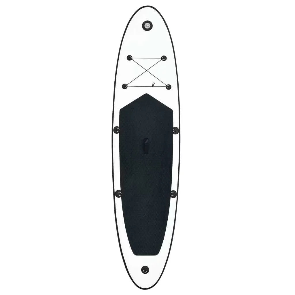 Timeless Inflatable White in Paddle and Stylish Black Set Stand Board Up