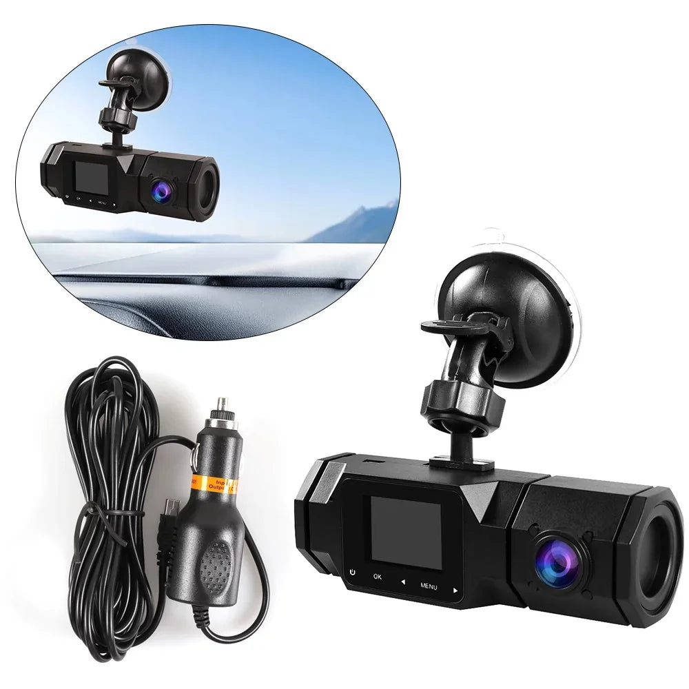 Cam Cam Driving WiFi with and Speed Dash and Mode, Dash Dash Camera FIEWESEY Inside, Dual Parking Recorder GPS 1080P Loop Recording Front