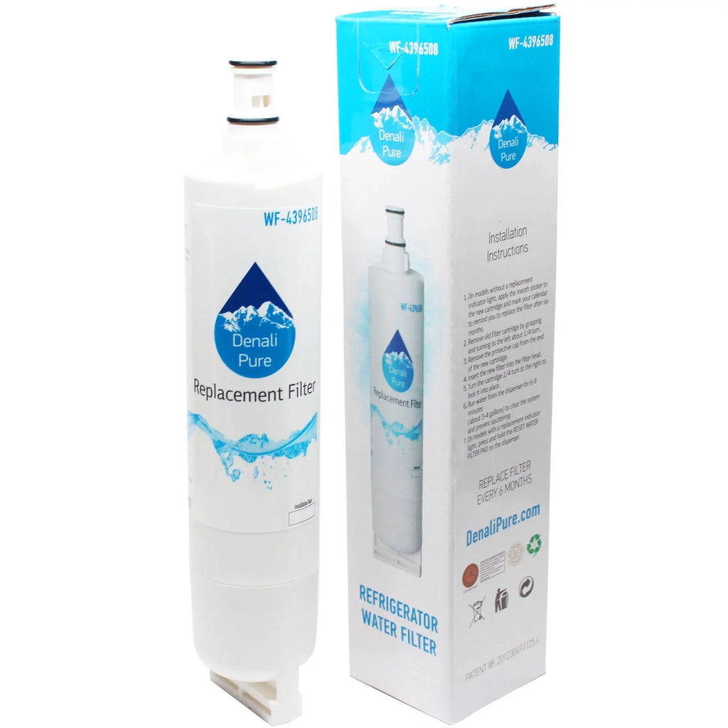 with GS6SHAXKQ01 Whirlpool Filter 4396510 3-Pack for Filter Whirlpool Fridge 4396508, Refrigerator - Replacement Compatible Water Cartridge Water