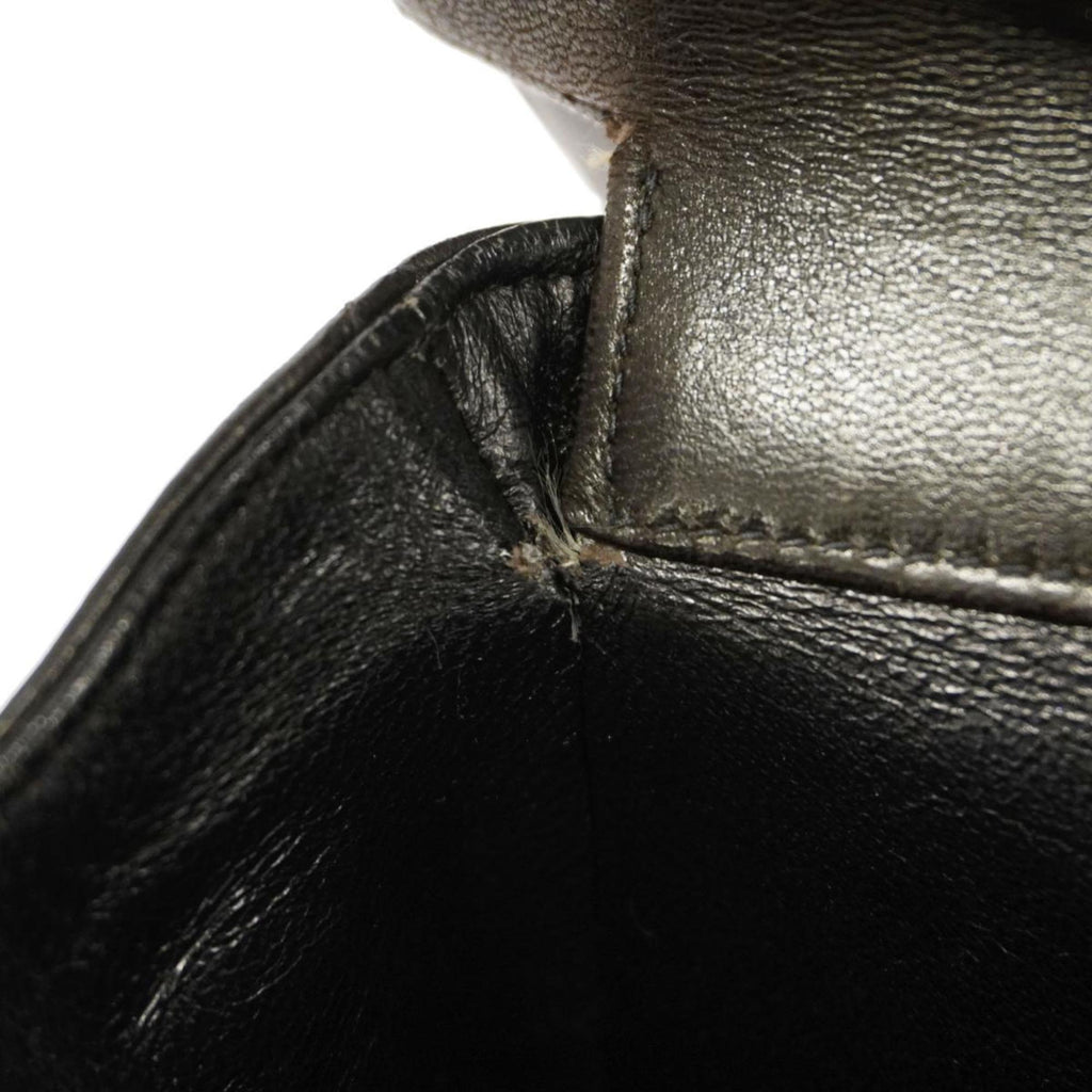 Pre-Owned Double W Bag Black Matelasse Lambskin Face Shoulder (Good) Chanel Women's Chain