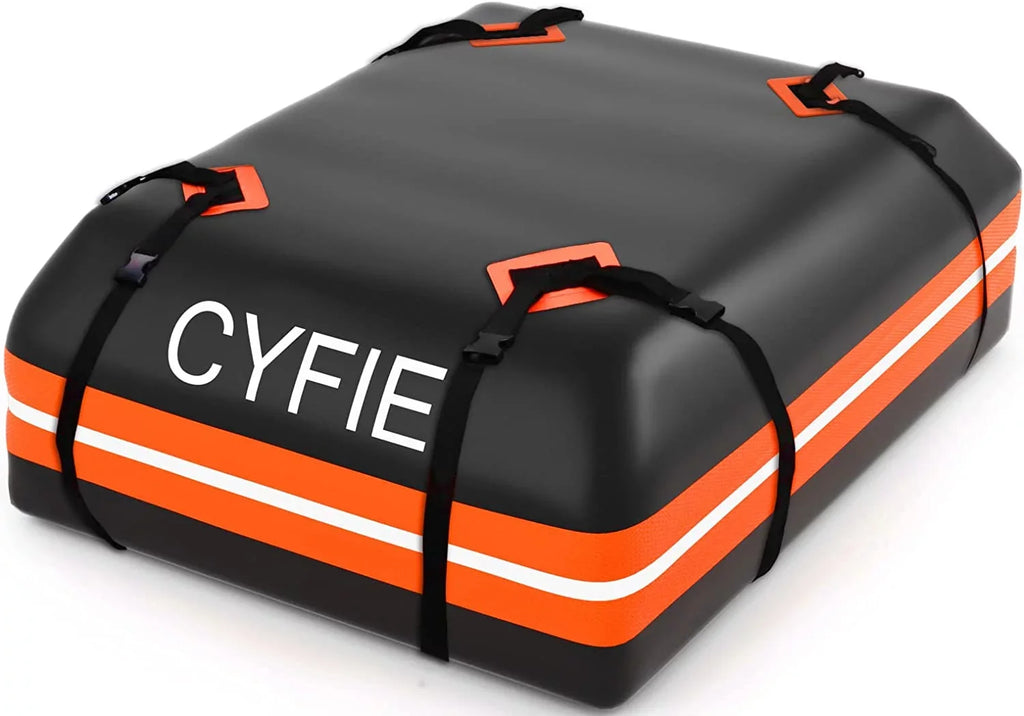 Cargo Hooks, Cars Straps, Top Carrier Car 15Cu. Rack, Bag 6 for Bag Reinforced Door for Includes with/Without Rooftop Anti-Slip Tearproof, All Car,SUV 8 & Storage Mat, ft Cyfie Waterproof