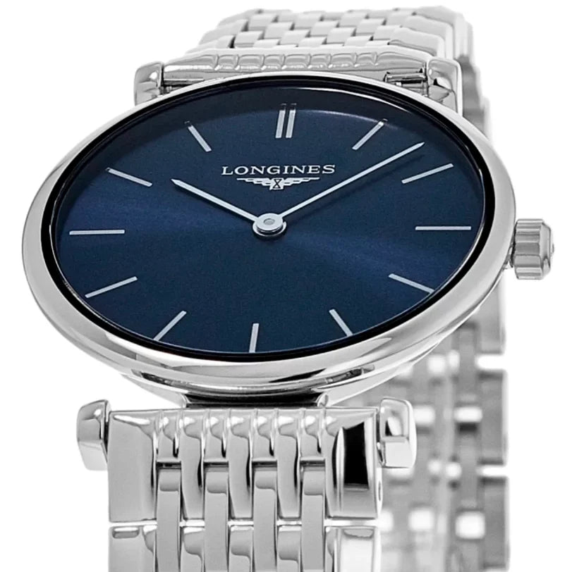 Classique La Dial L4.209.4.95.6 Steel Grande Women's Blue Watch Longines Quartz