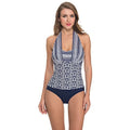 Halter Gottex by Piece Cote dAzur Navy Profile 8 Swimsuit Womens One