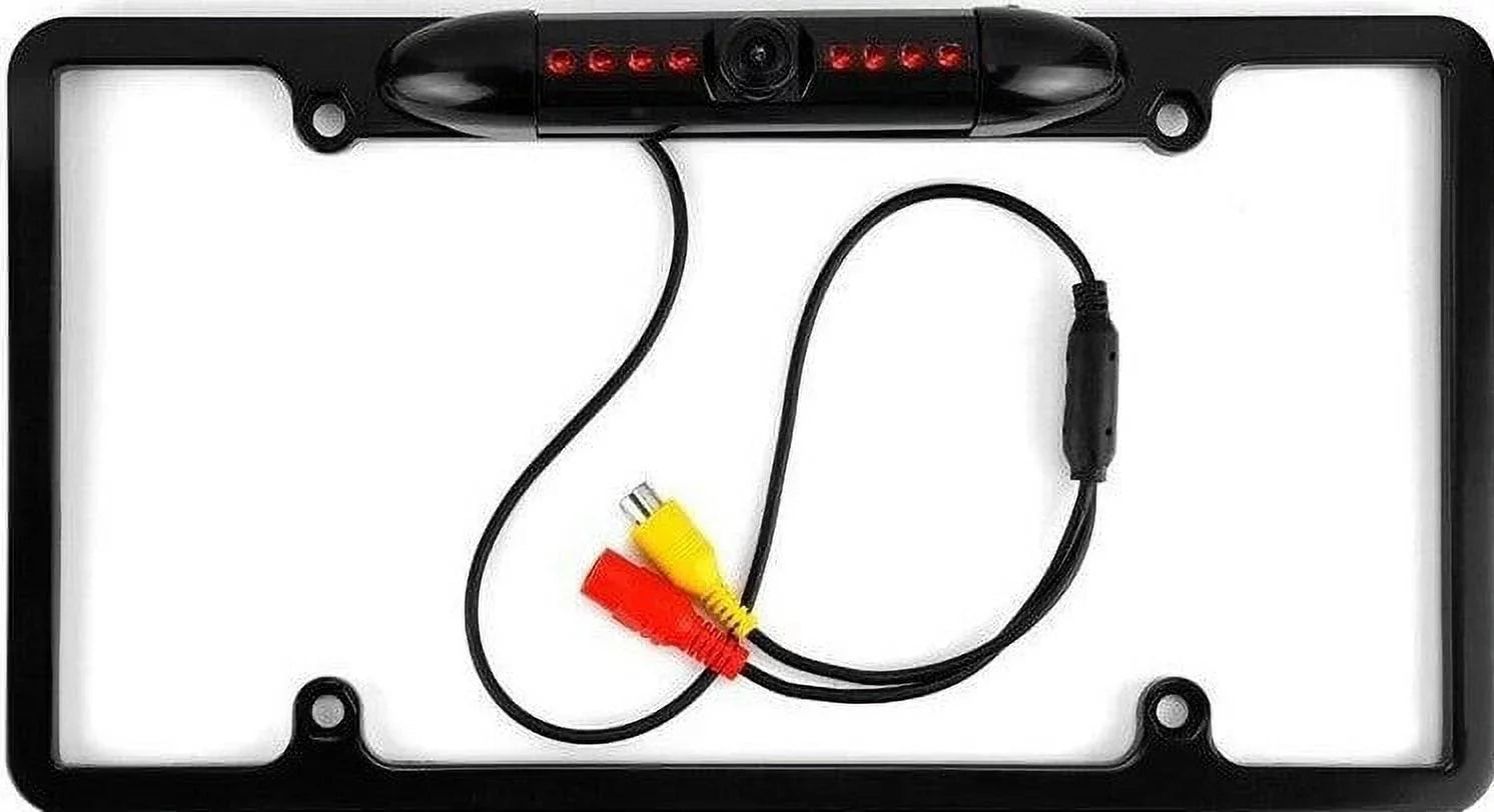 Rearview JVC Black KW-M950BW Camera KWM950BW License for Backup Frame Plate