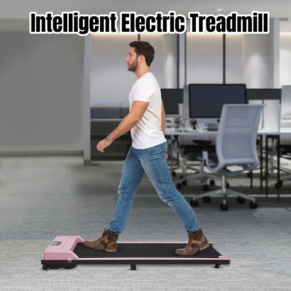 Portable Running Fitness Treadmill Eletric Workout Machine Desk Under Walking