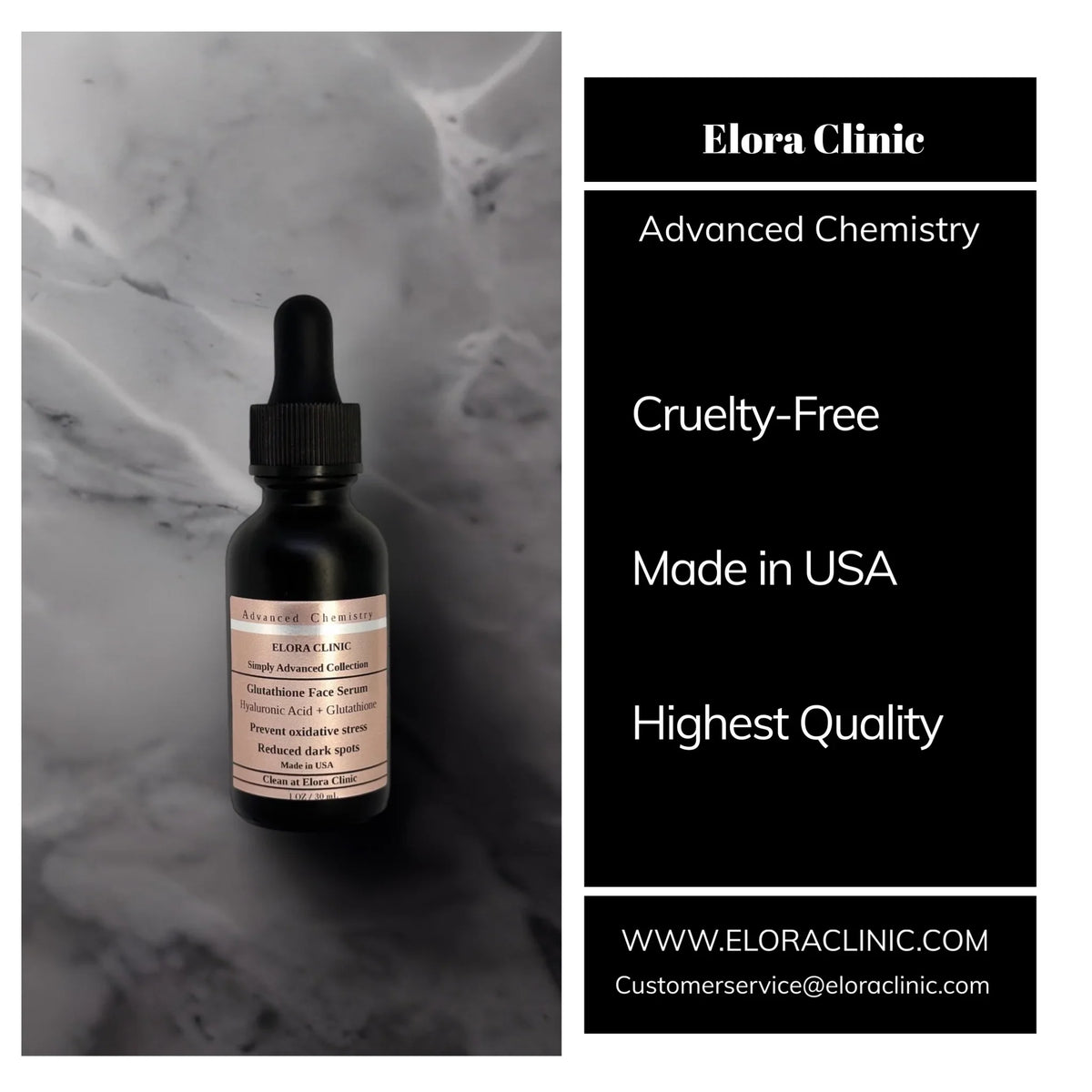 & - Clinic - - Hyaluronic Serum + + Glutathione Rejuvenating Hydrating Glutathione Acid Serum Glutathione Elora Acid Free Oil - Water Based Hyaluronic