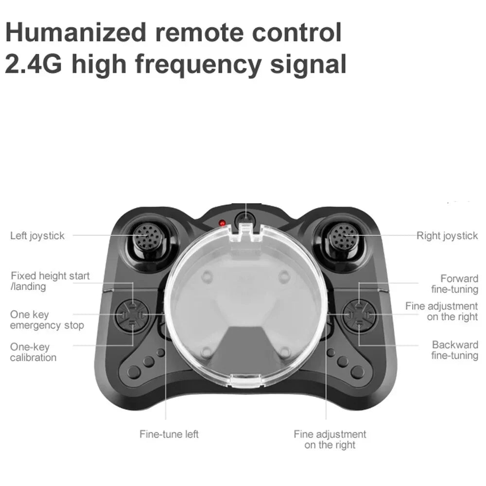 Kids,RC Drones K01 for RC Batteries,Headless Landing Camera With Gift Toys 2pcs Drone Quadcopter Foldable Mini Click Aircraft for Take-off One and Suitable HD and Beginners