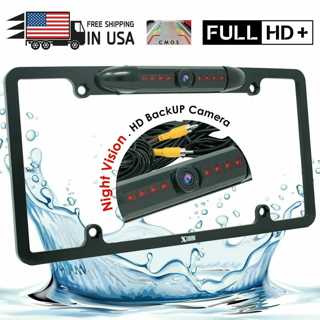Rear Camera License Wide Night 6x Bundle Angle HD Vision Plate View Waterproof Backup