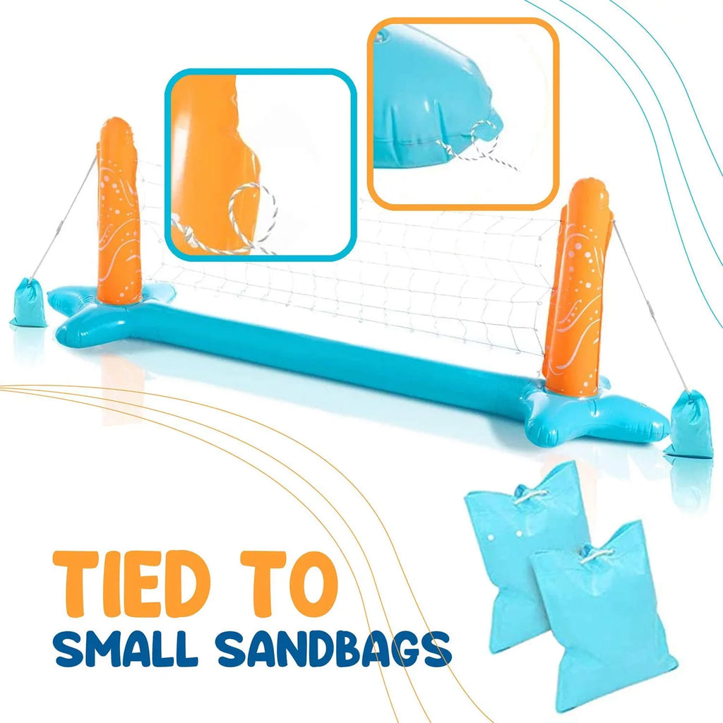 Summer Hoop Toys Pool Kids Pool Junipel Set Adults Swimming Net Water Floating, and Toys, Floaties & Basketball Volleyball Teens Light Blue for | Game