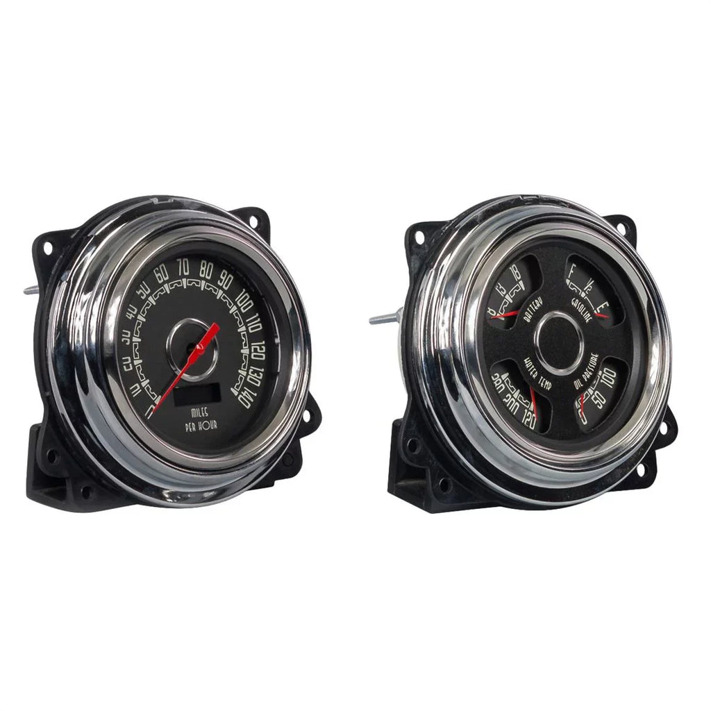 New 47371-01 47-53 Gauge Woodward Black Kit 2 Vintage Chevy USA