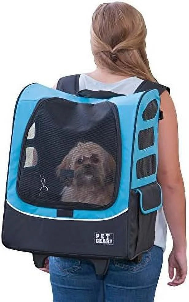 Mesh Plus Pouch, For Car Telescoping Extra Ocean (PG1280OB) Seat Blue, Ventilation, Traveler Travel Cats/Dogs, Large Handle, Carrier, Tether, Storage Included