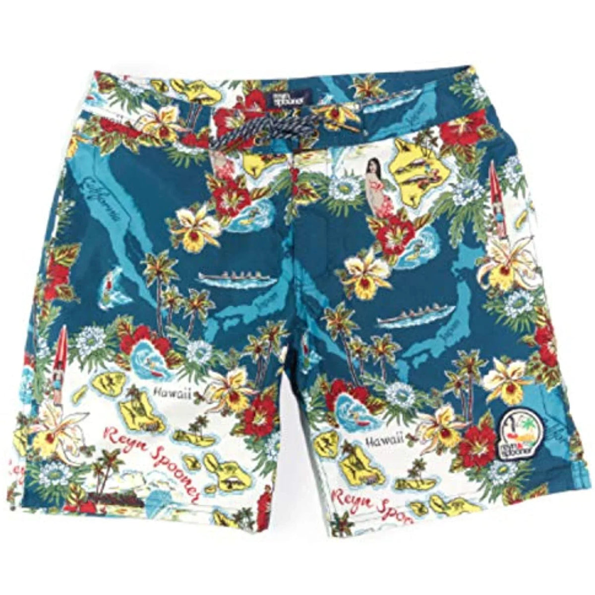 Boardshort, Black, Oceanic Status 36 Reyn Men's Spooner