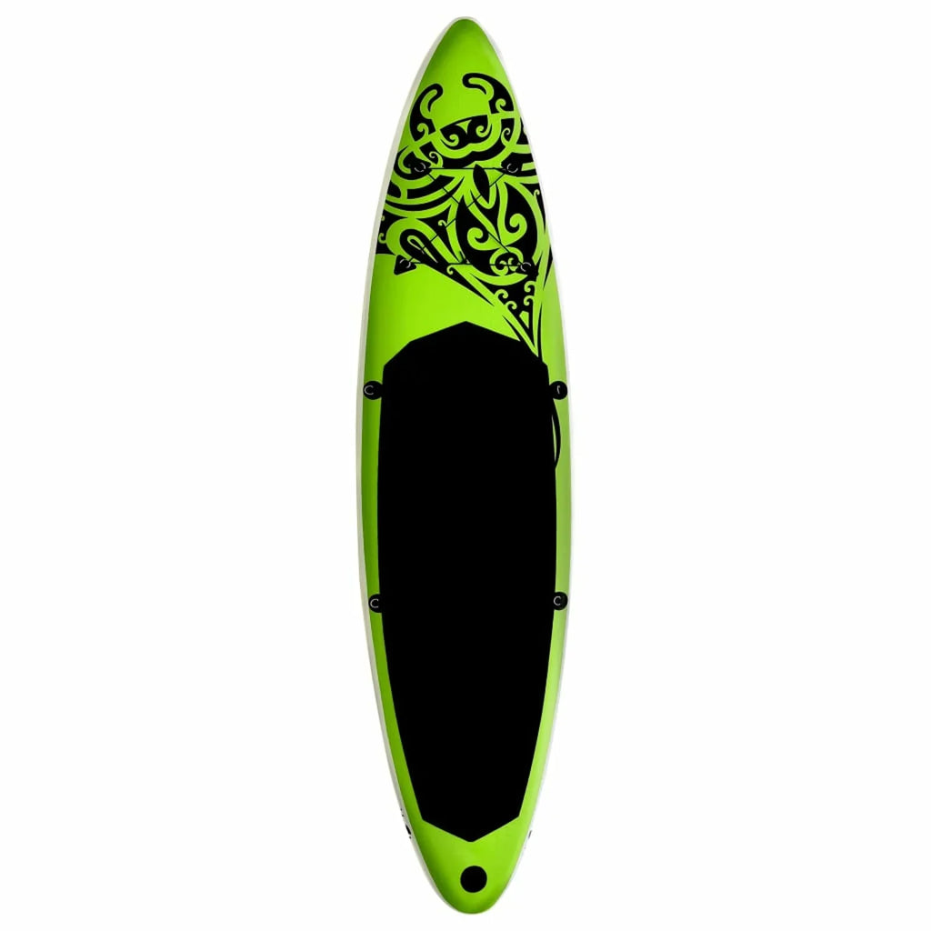 Inflatable Set 120.1"x29.9"x5.9" Green Paddleboard Walmeck