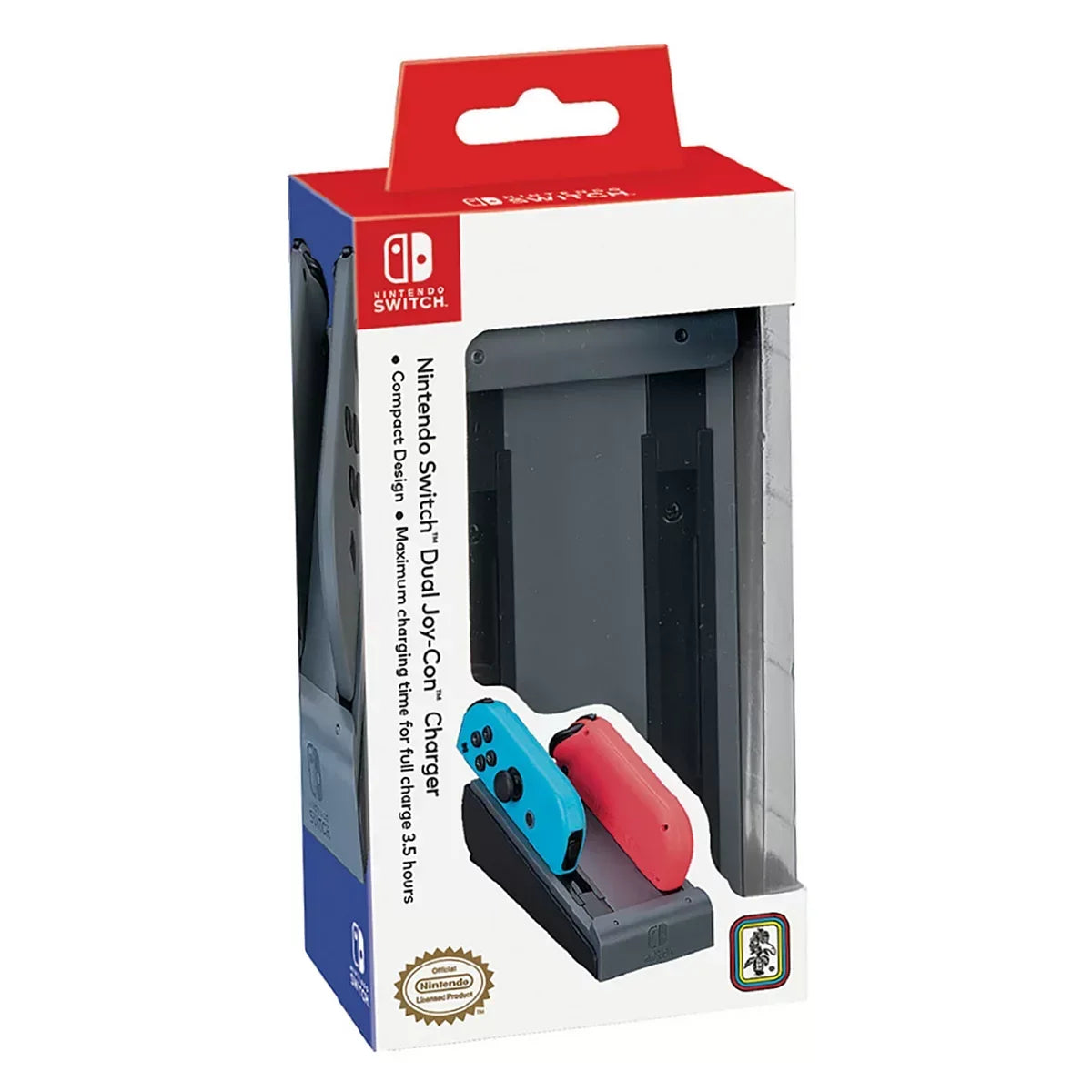 Dual Nintendo Game & Charger Switch Gray Mario Odyssey Joy-Con Console with