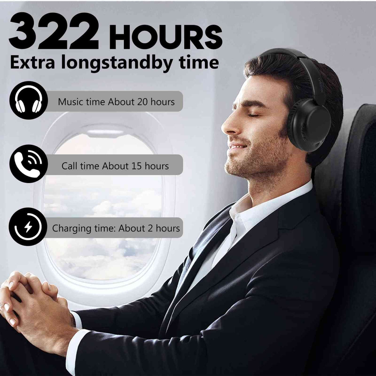 12 Stereo Over UrbanX Deep Headphones for Comfort High Resolution Bass The Desire Wireless with Superior Bluetooth Earphones UX991 HTC Call Support phone Mic Audio Ear