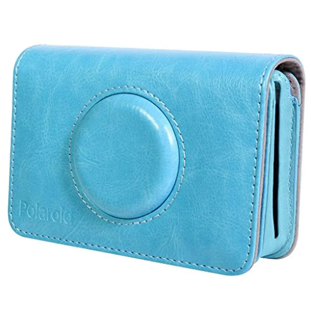 Camera Print Case Snap Leatherette Custom Instant – Digital Touch Snug Design Fit Polaroid for (Blue)